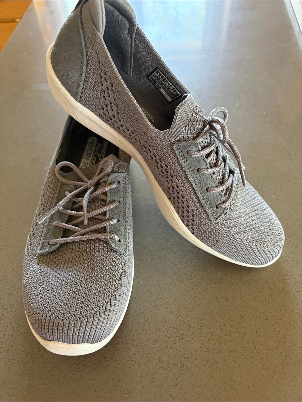 Skechers Gray Knit Sneakers